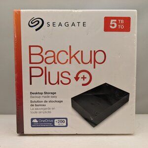 SEAGATE Backup Plus Desktop Storage | 5TB | STDT5000100 | PN 1KBAA4-571 | NEW